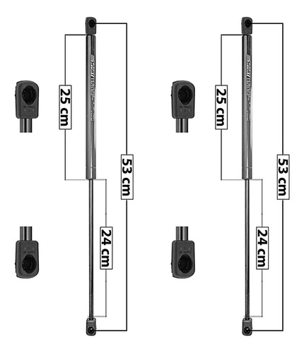 (2) Amortiguadores 5a Puerta Volkswagen Pointer 1997-2009