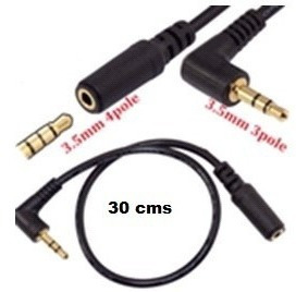 Puntotecno - Cable Adaptador Audio Plug 3,5 4polos A 3polos