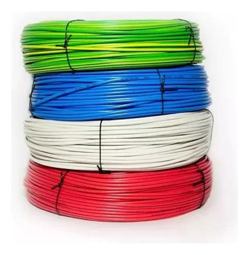 Cable 1mm 10 Metros Rojo Azul Tierra - Tyt