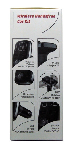 Imagen 6 de 10 de Sistema Manos Libres Bluetooth Para Carro Axxis Nuevo Origin