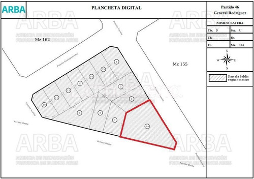 Imagen 18 de 18 de Terreno Fraccion En Venta Ubicado En Colectora Acceso Oeste - General Rodríguez, G.b.a. Zona Oeste, Argentina