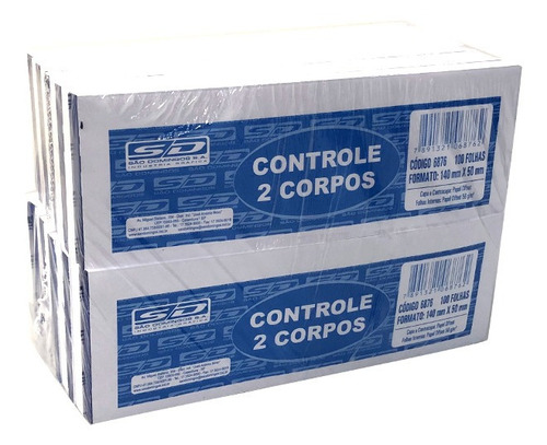 Controle 2 Corpos 100 Folhas Pt C/20 Un