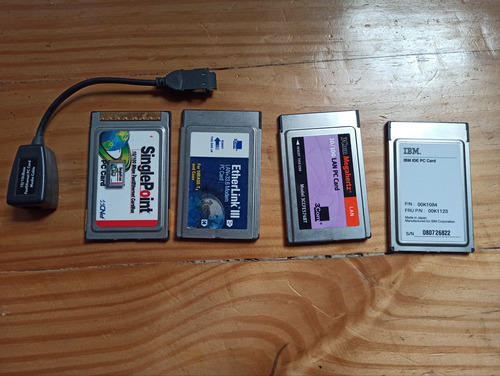 Tarjetas Pcmcia De Red Y Pci Ibm - De Colección - Retro