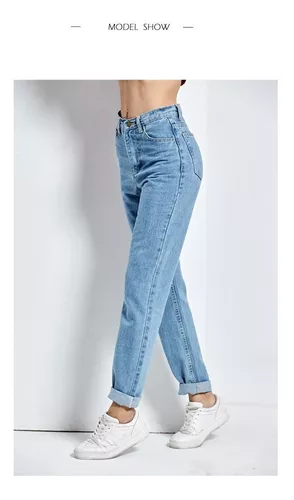 calça jeans cintura alta anos 80