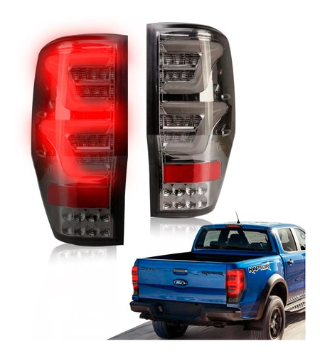 Faros Traseros Led Camioneta 4x4 Ford Ranger Raptor X2