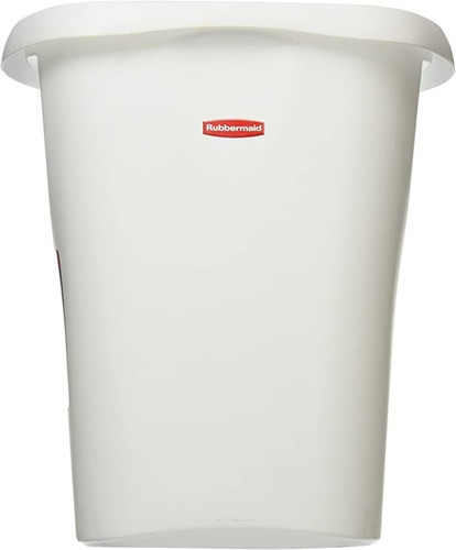 Cesto De Reciclaje Para Papel Rubbermaid Sin Tapa, 3 Gal Color Blanco