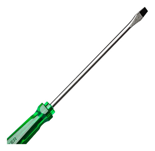 Chave De Fenda Simples 1/4x10 Pol. Verde 364mm Aço Belzer