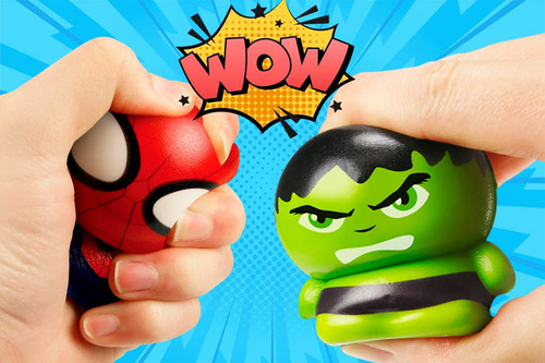 Bolas De Espuma Ja-ru Marvel Avengers & Spiderman Para Niños