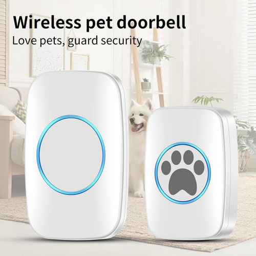 Timbre Para Perro Con Botón Táctil Con 60 Melodías,