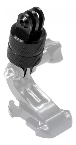 Base Pivote Giratorio Aluminio Compatible Gopro Sportcam Dji Negro