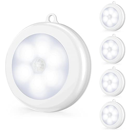 4 Pack Lámparas Led Sensor De Movimiento, Luces De Par...