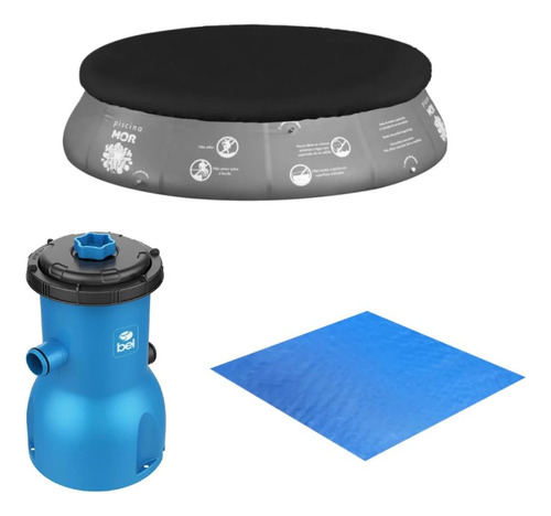 Kit Capa + Forro Para Piscina Inflável 4600 L Mor