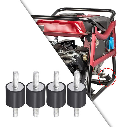W 4 Piezas De Soportes Aisladores Antivibración De M6