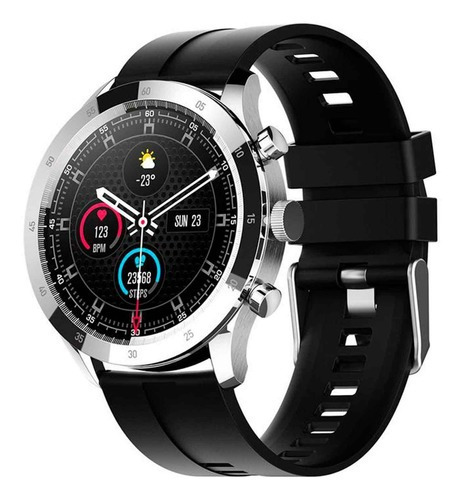 Smartwatch Colmi Sky 5 Plus Plateado Deportes Notificaciones Color de la malla Negro