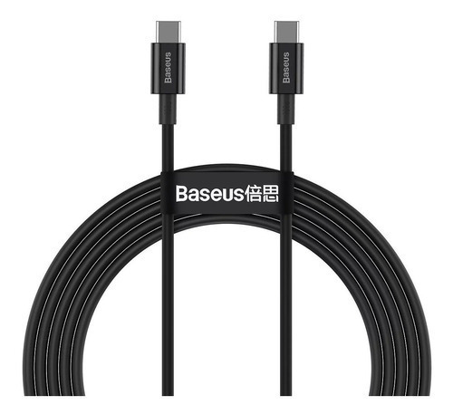 Baseus Cable Usb Tipo C A Tipo C 100w 2 Metros Color Negro
