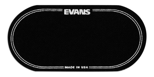 Evans Eqpb2 Patch Doble Negro Nylon Para Parche De Bombo