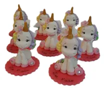 Comprar Unicornio Souvenir En Porcelana Fria Con Base X 10 Unidades