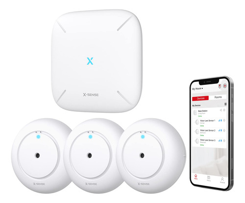 X-sense Detector De Fugas De Agua Wi-fi, Alarma Inteligente