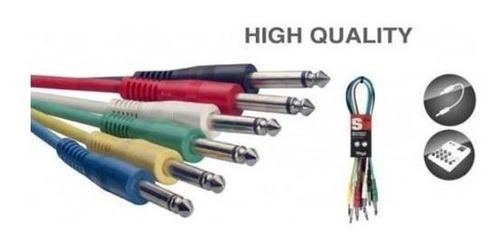 Cable Plug Plug 30cm X 6 Unidades Stagg Spc030e