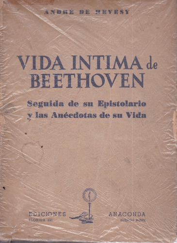 Vida Íntima De Beethoven - Hevesy