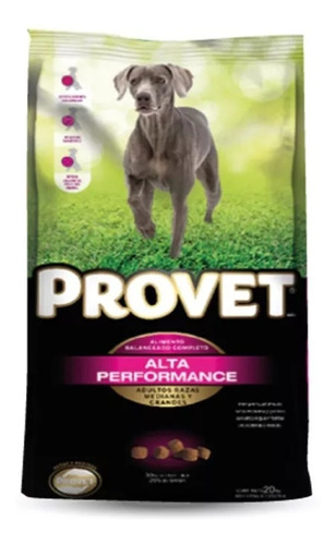 Provet Alta Performance Adulto 20 Kg Mascota Food