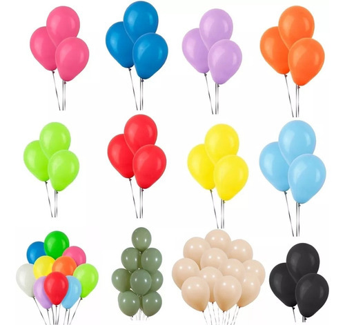 50 Unid Balão Bexiga Látex Festa Decoração Tamanho 9 Cor Rosa-claro