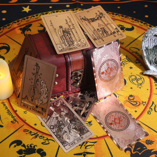 Clásico Werther Rosa De Oro Cartas Del Tarot