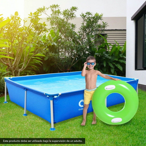 Piscina Rectangular Estructural 1.125 Litros 42x188x127 Cm