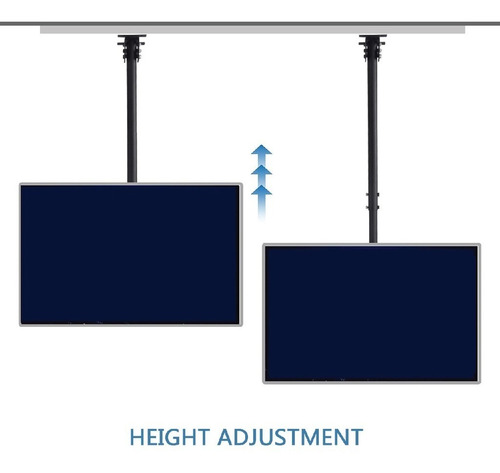 Imagen 8 de 10 de Soporte De Techo Tv Led 26 29 32 37 42 55 Pulgadas Gira 90°