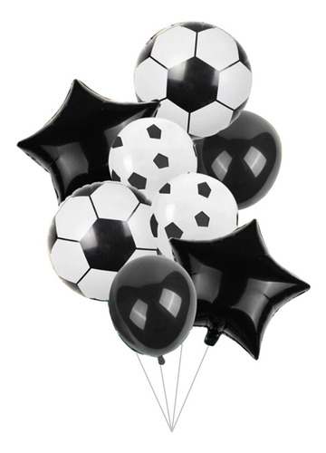 Kit Balões Bexigas Tema Futebol - Com 8 Unidades