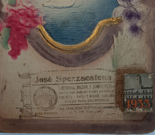 Imagen 3 de 5 de Antiguo Almanaque 1933 S/uso Almacen Spezzacatena Ro 386