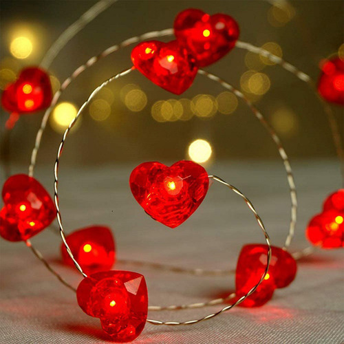 Luz Nocturna F En Forma De Corazón, 78,7 Pies, Led Love Flas