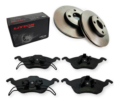 Kit Discos Y Pastillas Ford Focus 1998-2008 1.8 2.0 16v Dela