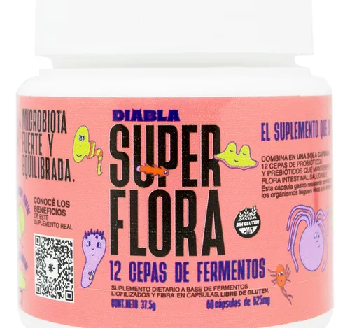 Better Diabla Super Flora Probióticos Suplemento X60c 6c