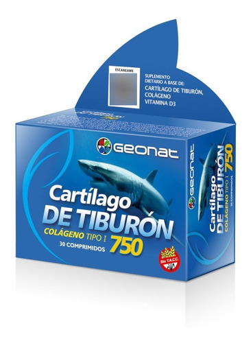 Huesos Y Articulaciones-cartílago De Tiburón X30 -geonat