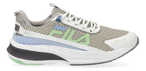 Zapatillas Running Fila Progress Mujer En Blanco Y Celeste |