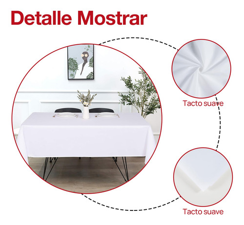 Manteles Desechables Blancos Para Fiesta Juego De 6 137x