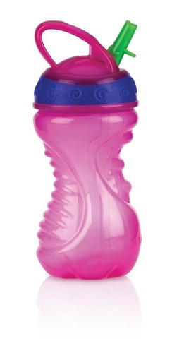 Nuby Vaso Con Sorbete Rígido 300 Ml Bebes Antiderrame Rosa