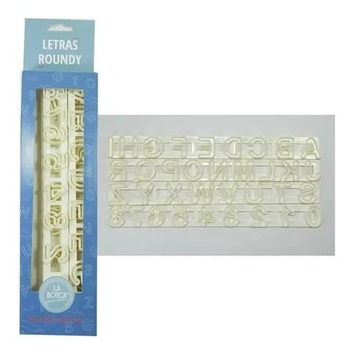 Imagen 5 de 8 de Cortantes Letras Numeros Roundy La Botica Fondant Belgrano