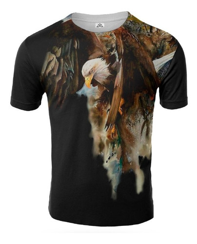 Remera Aguila Eagle Black Artemix Ax-0173