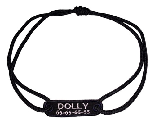 Collar Personalizado Bordado Con Agujeta Para Ajustar