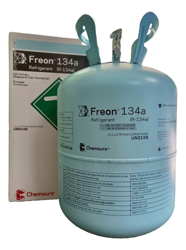 Garrafa Gas Chemours Freon R134a X 13,6 Kgs. (ex Dupont)