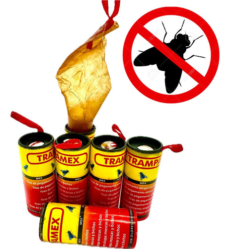 1000 Trampas De Pegamento Atrapa Moscas Pegamoscas Trampamex