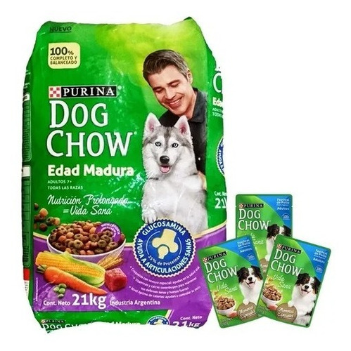 Alimento Dog Chow Senior 21 Kilos+regalo