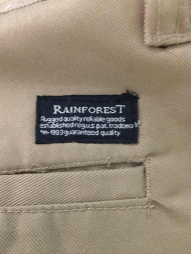 Pantalón De Vestir Marca Rainforest Talla 46 Beige Usado 