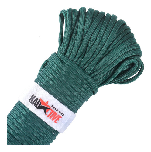 Cuerda Paracord 550 Verde Multifunción 100 Pies Tipo Iii 7