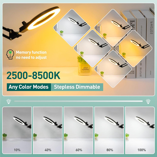 Lupa 10x Con Luz Y Soporte, Mejorada Para Cualquier C...