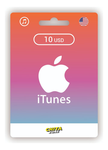 Tarjeta Apple Itunes Gift Card 10 Usd Región Usa