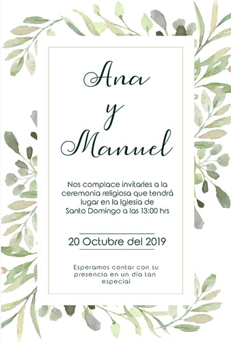 Invitación Digital Elegante Para Boda 7