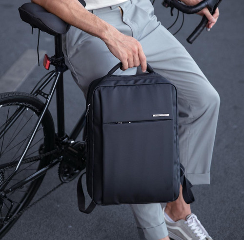 Mochila Mark Ryden 2900 Premium Notebook 15,6 Impermeable Negro Liso